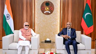 PM Narendra Modi arrives in Maldives News in hindi