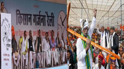 'Kisan Garjana' Rally: Farmers gather at Delhi's Ramlila Maidan to demand relief measures
