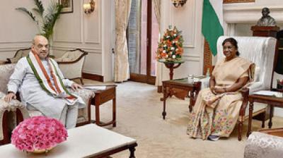 Shah met President Murmu after returning from Manipur