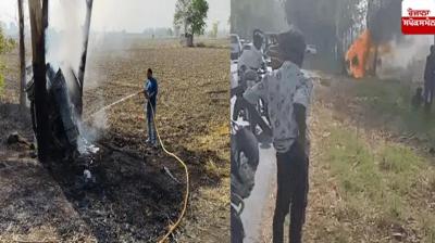  CNG car caught fire suddenly Haryana News