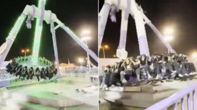 Accident with people in an amusement park in Saudi Arabia news in hindi