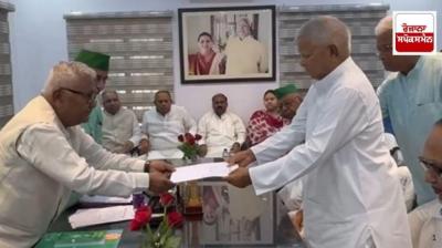 Lalu Yadav filed nomination for the post of RJD president News in hindi