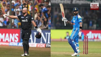 Daryl Mitchell overtakes Virat Kohli to become number one in the ICC ODI rankings.