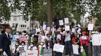 Demonstration in London over Manipur violence, women take out silent march