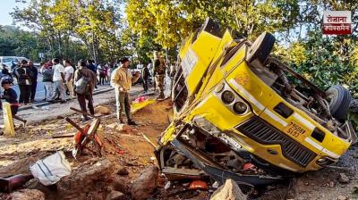 9 killed, 80 injured after bus carrying marriage party overturns in Latehar