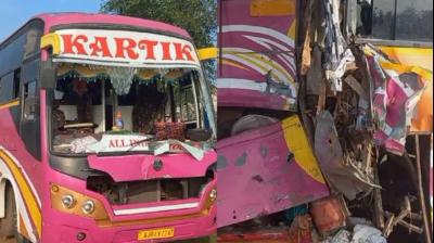 Horrific road accident in Bharatpur, Rajasthan