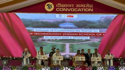 Launch of My Stamp centenary year and 45th convocation of Dhanbad news in hindi