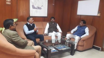 HEC directors meeting led by MP Sanjay Seth and BJP leader Vinay Jaiswal