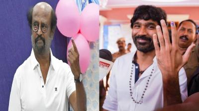 Lok Sabha Election 2024 Phase1 Rajinikanth, Dhanush Ajith Kumar Sivakarthikeyan Cast Votes In Tamil Nadu  