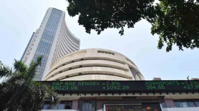 Sensex gains 550 points, Nifty above 23,500 news in hindi