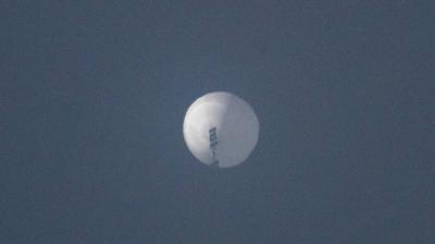 Chinese spy balloon seen in US airspace