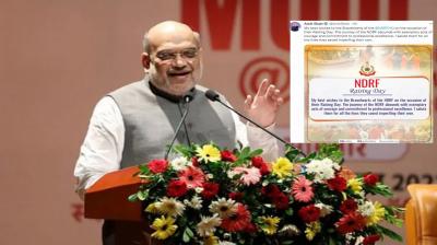 Home Minister Shah extended best wishes to NDRF on its 18th Foundation Day.