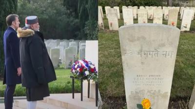 PM Modi, French President Macron paid tribute to the martyred Indian soldiers news in hindi