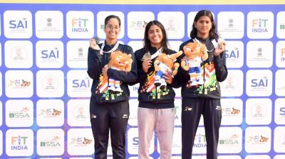 Swimmer Maanvi Verma emerges as the pride of Karnataka in KIYG 2025 Bihar
