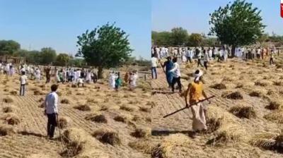 Bloody clash between two parties in Nuh Haryana dozen people injured  News In hindi