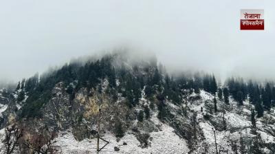 The first snowfall of the year has turned Uttarakhand into a white, glass-like landscape