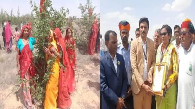 Rajasthan: Adopted by embracing more than 9 thousand trees and plants, made a world record