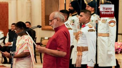 CP Radhakrishnan became the 15th Vice President of the country news in hindi